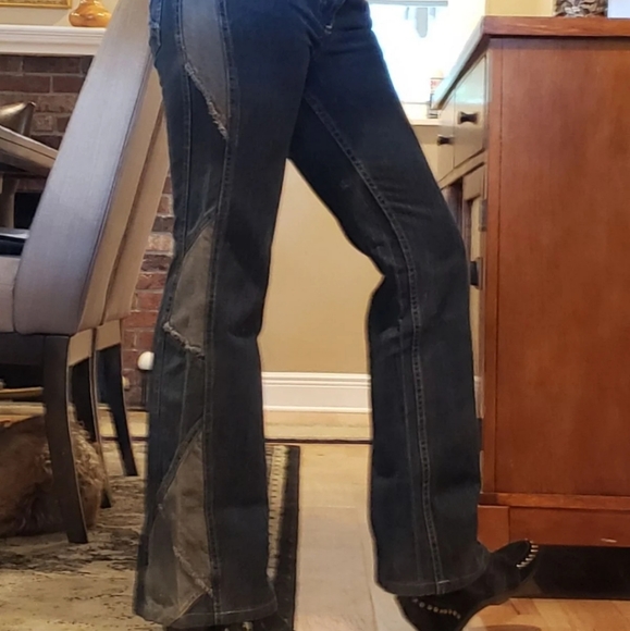 90s Vintage Patchwork Jeans - Picture 12 of 13